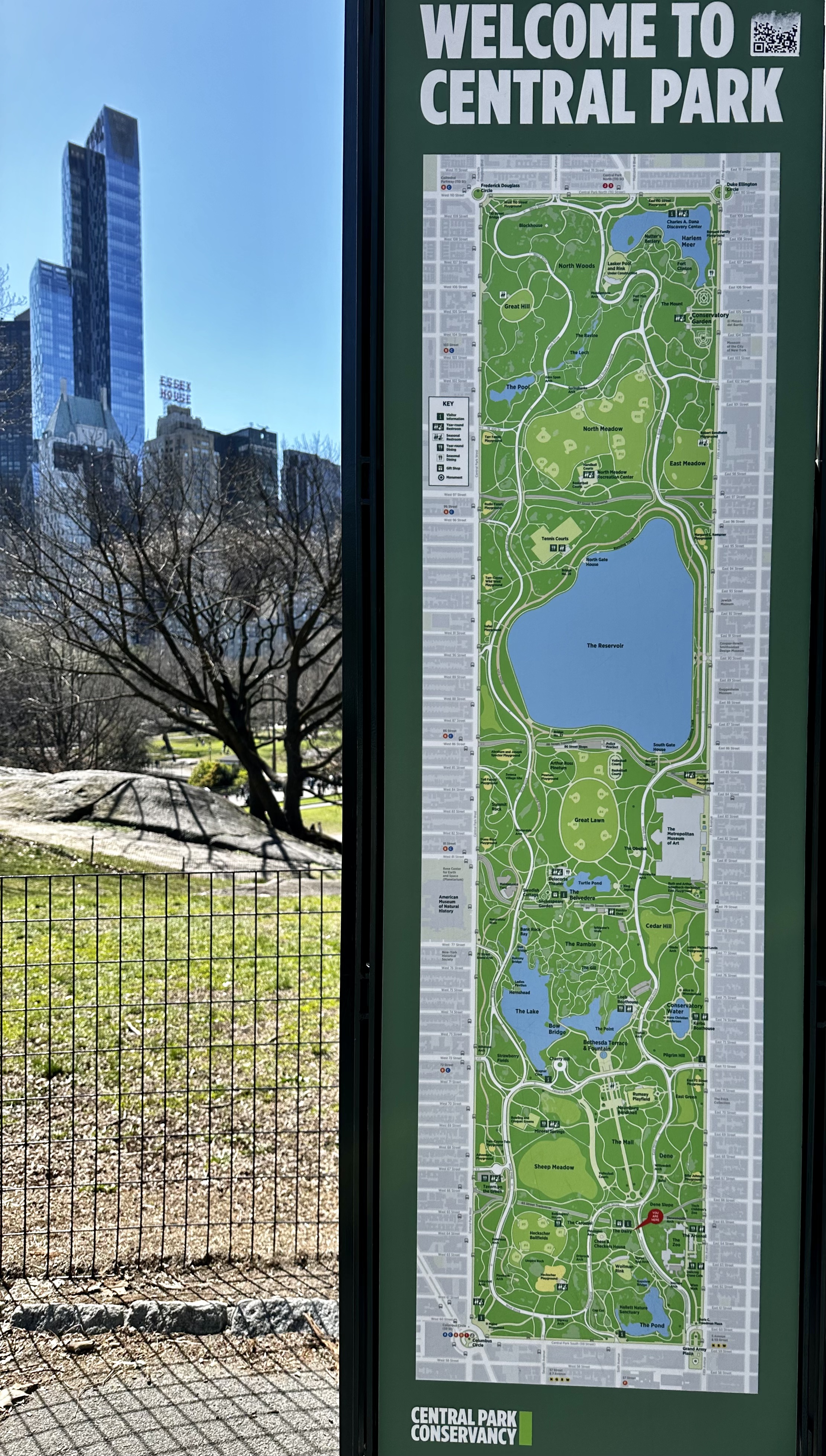 A beautiful spring day in lovely Central Park New York City, Yank Country…