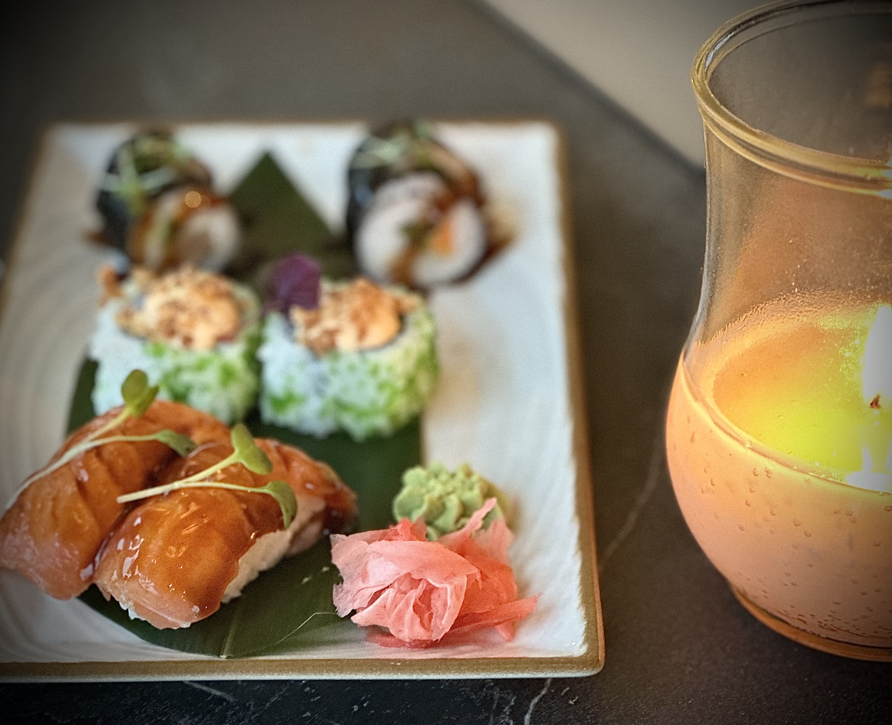Delicious colorful sushi Travel and explore!